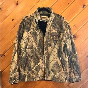 Gamehide wind & waterproof insulated fleece zip up camouflage jacket